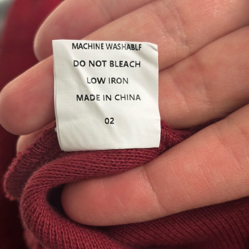 Burgundy Balloon Sleeve Button Front Cardigan XL - Picture 8 of 11